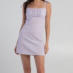 FULL TILT purple plaid summer dress